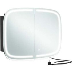 VASAGLE Armadietto Bagno da Parete con Specchio e Luce