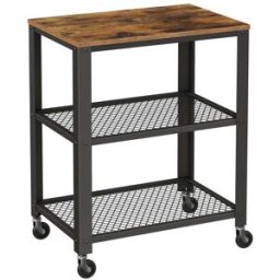 VASAGLE Carrello di Servizio a 3 Ripiani