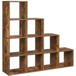 VASAGLE Libreria Scaffale con Scomparti Aperti, Marrone Vintage