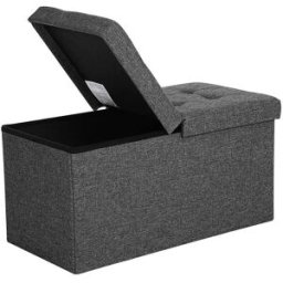 SONGMICS Cassapanca in Simil Lino 80 L