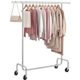 SONGMICS Appendiabiti con Barra Resistente