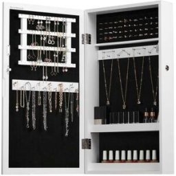 SONGMICS Armadio Portagioielli con Specchio