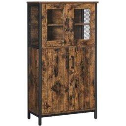 VASAGLE Mobiletto Multiuso, Armadietto, Credenza, Ripiano Regolabile