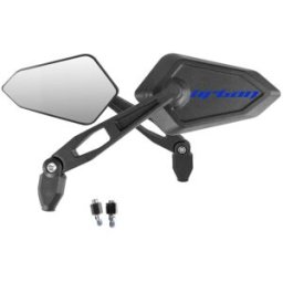 BRIXIAMOTO Coppia di specchietti street con logo blu