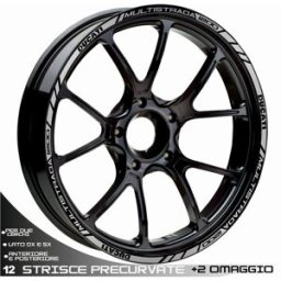 IRIDEA DESIGN Profili adesivi ruota sport argento per