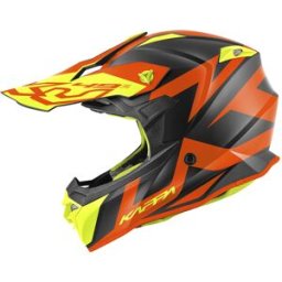 Casco motocross kappa kv49 evo great nero / arancio