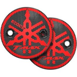 BRIXIAMOTO Coppia coperchi frizione t-max carbon logo t-max 500 rosso