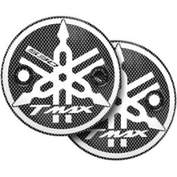 BRIXIAMOTO Coppia coperchi frizione t-max carbon logo t-max 530 bianco