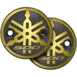 BRIXIAMOTO Coppia coperchi frizione t-max carbon logo 500 oro