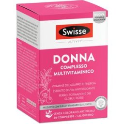 HEALTH AND HAPPINESS (H&H); IT. Swisse Multivitaminico Donna - Integratore alimentare a base di vitamine e minerali - 30 compresse