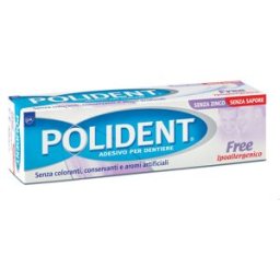 HALEON ITALY Srl Polident Free Adesivo per Dentiere Ipoallergenico 40 g