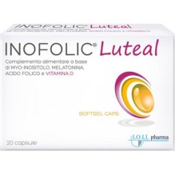 LO.LI.PHARMA Srl Inofolic Luteal - Integratore per la fertilità della donna - 20 capsule