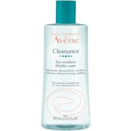 AVENE (Pierre Fabre It. SpA) Avene Cleanance Acqua Micellare - Detergente, struccante per pelle grassa e a tendenza acneica - 400 ml