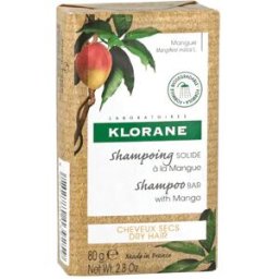 KLORANE (Pierre Fabre It. SpA) Klorane Shampoo Solido al Mango - Shampoo nutriente per capelli secchi - 80 g