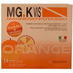 POOL PHARMA Srl Mgk Vis Orange Magnesio e Potassio Gusto Arancia 15 Bustine