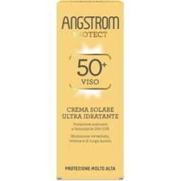 PERRIGO ITALIA Srl Angstrom Hydra Crema Viso Ultra Idratante SPF50+ - Protezione solare molto alta per il viso - 50 ml