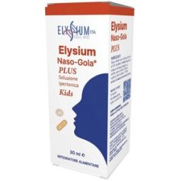ELYSIUM CELL BIO ITA Srl Elysium Naso Gola Plus Kids - Soluzione ipertonica decongestionante e fluidificante per bambini - 30 ml