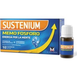 A.MENARINI IND.FARM.RIUN.Srl Sustenium Memo Fosforo - Integratore per la memoria e la concentrazione - 10 flaconcini