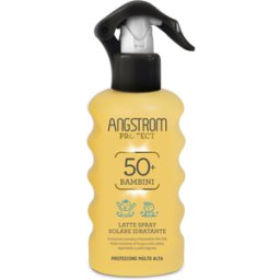 PERRIGO ITALIA Srl Angstrom Latte Spray Solare Idratante per Bambini SPF50+ - Spray solare corpo per bambini - 175 ml