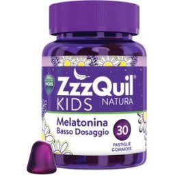 PROCTER & GAMBLE SRL Vicks Zzzquil Kids Natura - Integratore con melatonina per bambini - 30 pastiglie gommose