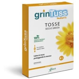 ABOCA SpA SOCIETA' AGRICOLA Grintuss Pediatric Sciroppo Flaconcini - Calmante per tosse secca e grassa dei bambini - 12 flaconcini