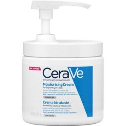 CERAVE (L'Oreal Italia SpA) Cerave Crema Idratante - Per pelle secca e molto secca - Nuovo flacone con dosatore - 454 g