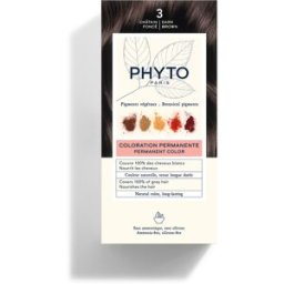 PHYTO (LABORATOIRE NATIVE IT.) Phyto Phytocolor Colorazione Permanente Tinta Numero 3 - Tinta capelli colore castano scuro