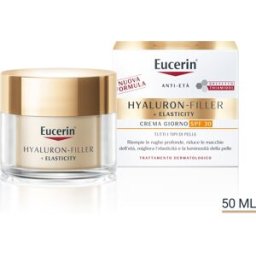 BEIERSDORF SPA Eucerin Hyaluron Filler + Elasticity Crema Viso SPF30 - Crema viso da giorno antirughe - 50 ml