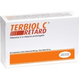 TERBIOL FARMACEUTICI Srl Terbiol C Retard - Integratore alimentare a base di Vitamina C - 60 compresse