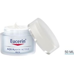 BEIERSDORF SPA Eucerin Aquaporin Active Rich - Crema viso idratante ricca per pelle secca - 50 ml