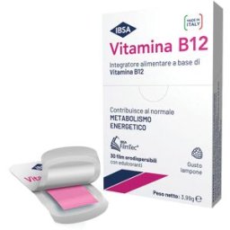 IBSA FARMACEUTICI ITALIA Srl IBSA Vitamina B12 - Integratore alimentare a base di VItamina B12 - 30 Film Orali