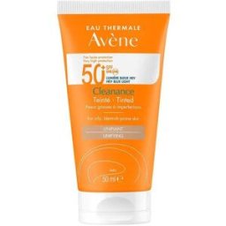 AVENE (Pierre Fabre It. SpA) Avene Solare Cleanance SPF50+ Anti Imperfezioni Colorata - Crema solare per pelli grasse con imperfezioni - 50 ml