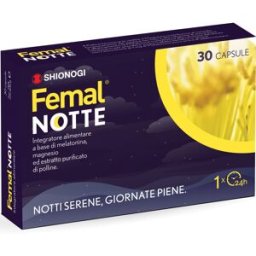 SHIONOGI Srl Femal Notte - Integratore a base di melatonina per donne in menopausa - 30 Cps