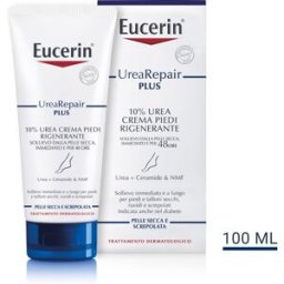 BEIERSDORF SPA Eucerin UreaRepair Plus Crema Rigenerante Piedi al 10% Di Urea - Crema per piedi secchi e screpolati - 10 ml