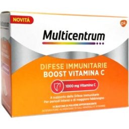HALEON ITALY Srl Multicentrum Difese Immunitarie - Integratore a base di Vitamina C e minerali - 28 buste