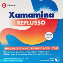DOMPE' FARMACEUTICI SpA Xamamina Reflusso - Sciroppo utile per il trattamento dei sintomi del reflusso gastrico - 25 bustine