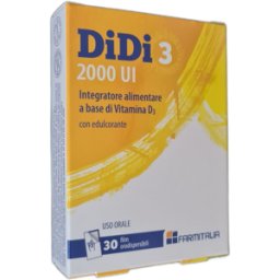 FARMITALIA Srl - SOC. UNIPERS. DiDi3 2000UI - Integratore a base di Vitamina D 3 - 30 Film Orodispersibili