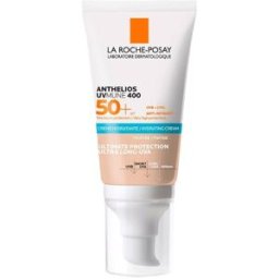 LA ROCHE POSAY-PHAS (L'Oreal) Anthelios UVmune 400 Crema Idratante SPF50+ Colorata - Protezione solare molto alta per il viso - 50 ml