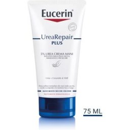 BEIERSDORF SPA Eucerin UreaRepair Plus Crema Mani con Urea al 5% - Sollievo dalla pelle secca immediato e per 48 ore - 75 ml