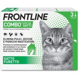 BOEHRINGER ING.ANIM.H.IT.SpA Frontline Combo Gatti - Pipette antiparassitarie - 3 Pipette monodose da 0,5 ml