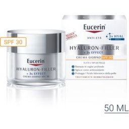 BEIERSDORF SPA Eucerin Hyaluron Filler + 3X Effect Crema Giorno SPF30 - Crema viso antirughe con protezione solare -50 ml
