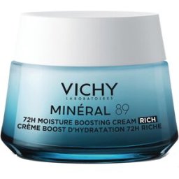 VICHY (L'Oreal Italia SpA) Vichy Mineral 89 Crema Booster Idratante Ricca - Crema viso da giorno per pelle molto secca - 50 ml