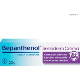 BAYER SpA Bepanthenol Sensiderm Crema - Crema lenitiva contro le irritazioni della pelle - 20 g