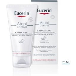 BEIERSDORF SPA Eucerin Atopi Control Crema Mani - Crema mani per pelle molto secca e a tendenza atopica - 75 ml