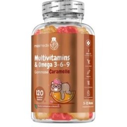 maxmedix Multivitamine gommose per bambini Con Omega Per il benessere del bambino 120 gommine