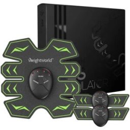 WeightWorld 8 Pads EMS Elettrostimolatore Addominale Tonificazione Musolare a Casa 6 Livelli di Intensità 2 Anni di Garanzia