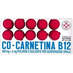 ALFASIGMA SPA COCARNETINA B12*orale sosp 10 flaconcini 10 ml 500 mg + 2 mg