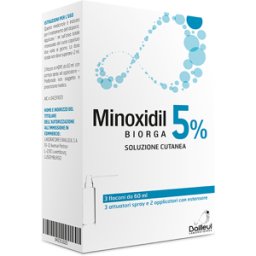 LABORATOIRES BAILLEUL S.A. MINOXIDIL BIORGA (LABORATOIRES BAILLEUL)*soluz cutanea 3 flaconi 60 ml 5%