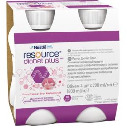 NESTLE' IT.SPA(HEALTHCARE NU.) RESOURCE Diabet P.Frag.4x200ml