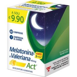 F&F; SRL MELATONINA ACT 1MG +VALERIANA 5 FORTE COMPLEX 60 COMPRESSE